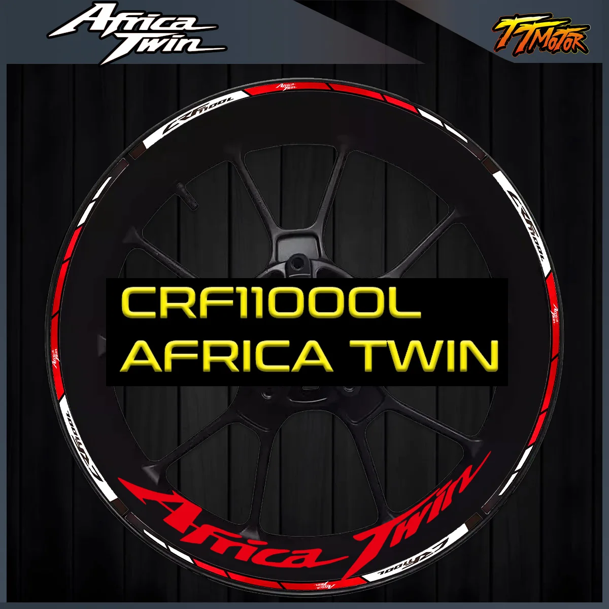 

Для Honda CRF1100L Africa Twin 1100 ступица колеса мотоцикла светоотражающая наклейка 21 ''18'' обод внутренняя полосатая лента наклейка аксессуары