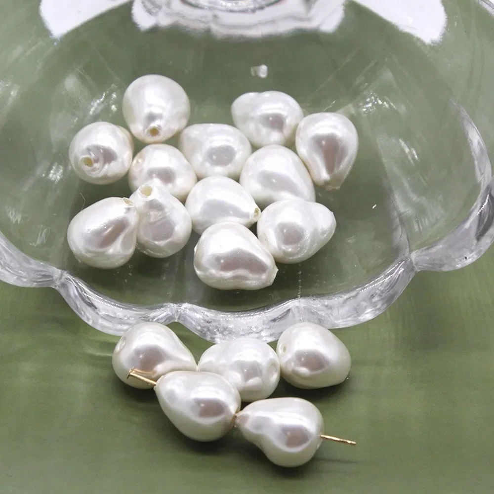 2pcs Natural Special-shaped Fat Droplet Mother of Pearl Shell Baroque Beads DIY Bracelets Necklaces Earrings Accessories Charm