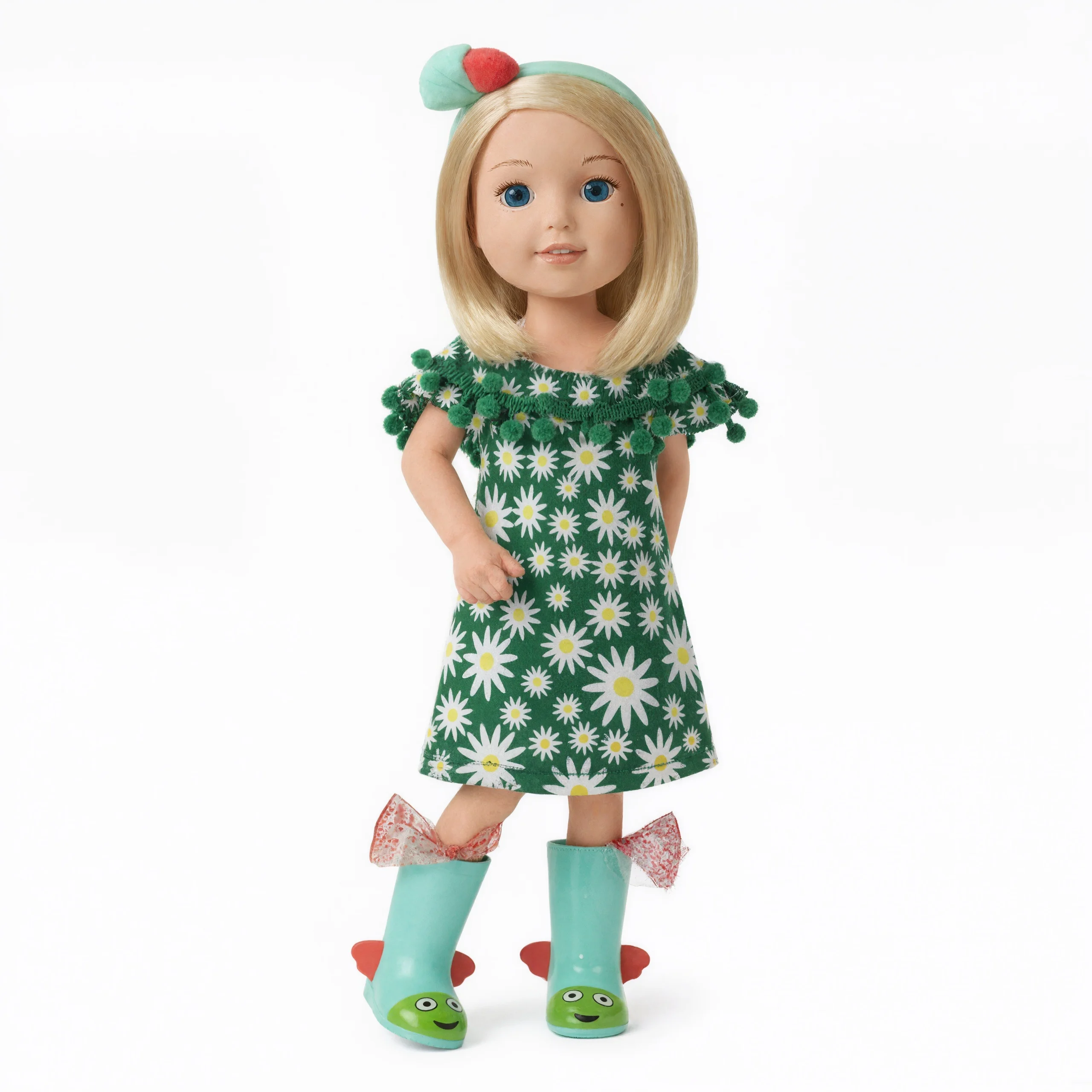 Vestiti per bambole Abito con stampa carino per Wellie Wisher da 14,5 pollici 32-34 cm Paola Reina Accessori per bambole Costume da bagno Calze Nancy Dolls