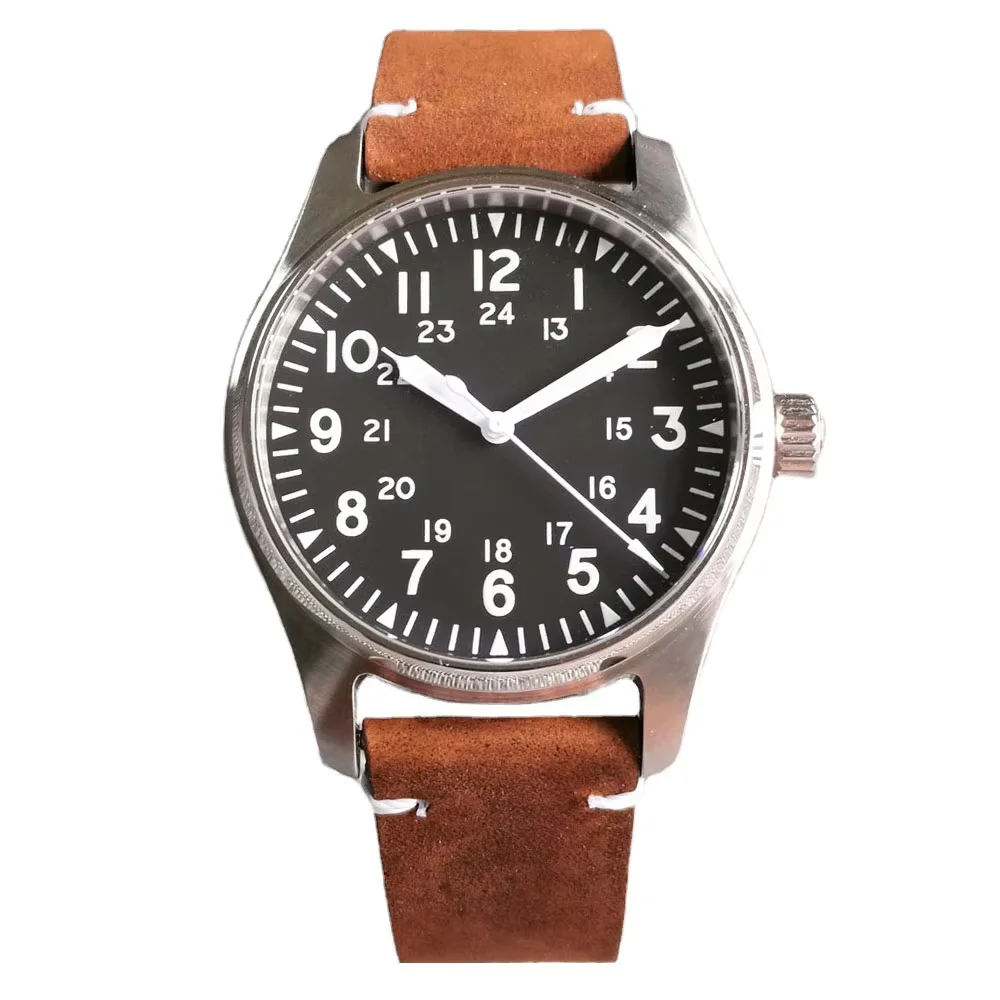 Tandorio NH35A Pilot Automatische mechanische Uhr 200 m wasserdicht Tauchen Flieger Herrenuhr 39 mm Datum Saphirglas leuchtend 10