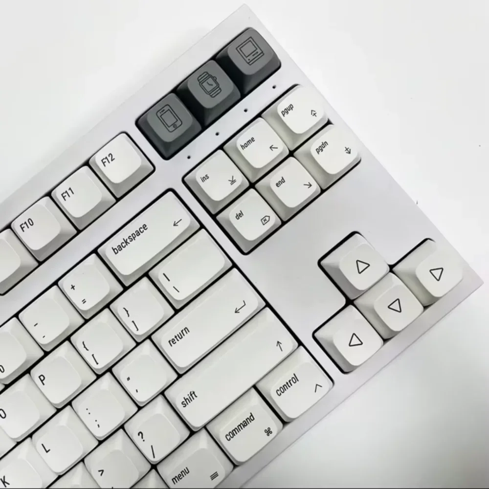 Apple Wind-teclas personalizadas para MAC, teclas PBT XDA de altura, en inglés, japonés y coreano, 127 teclas para juegos mecánicos