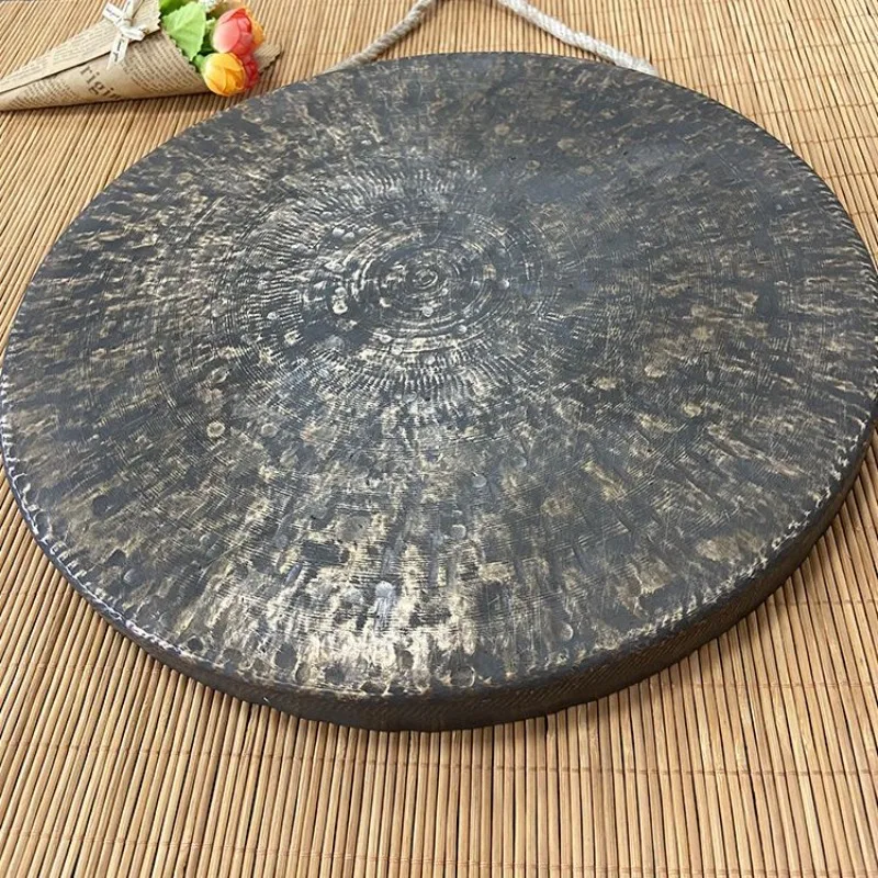 Bronze Gong Meditation Sound Healing Gongs Handheld Black Tambourines Professional Adult Beginners Percussion Instruments