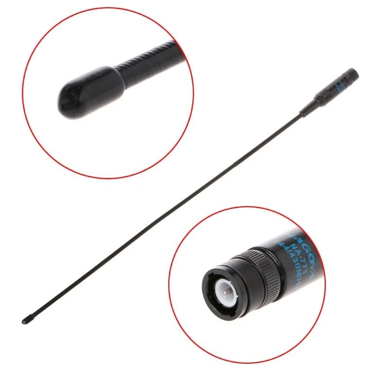 

NA-771 Двойная группа VHF/UHF BNC Walkie Talkie Handheld Radio Antenna для UV Best Sale