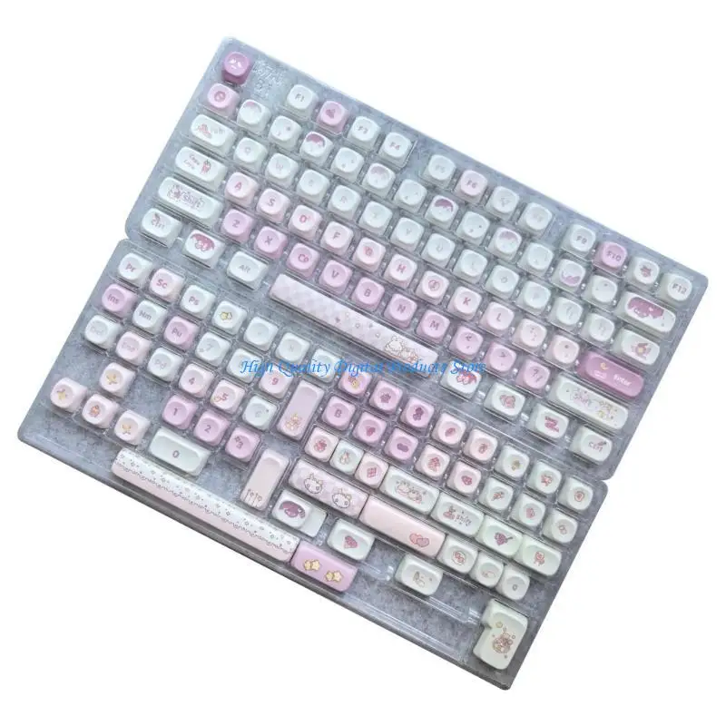 U2JE 136Keys милый кролик профиль MOA Keycap PBT Dye-Sub Cap Cap для 61 96 98