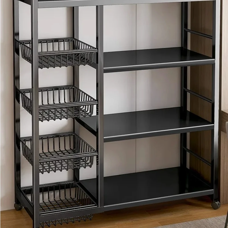 Kitchen racks floor-to-floor multi-storey vegetable storage racks household multi-functional groceries shelf wall snack storage