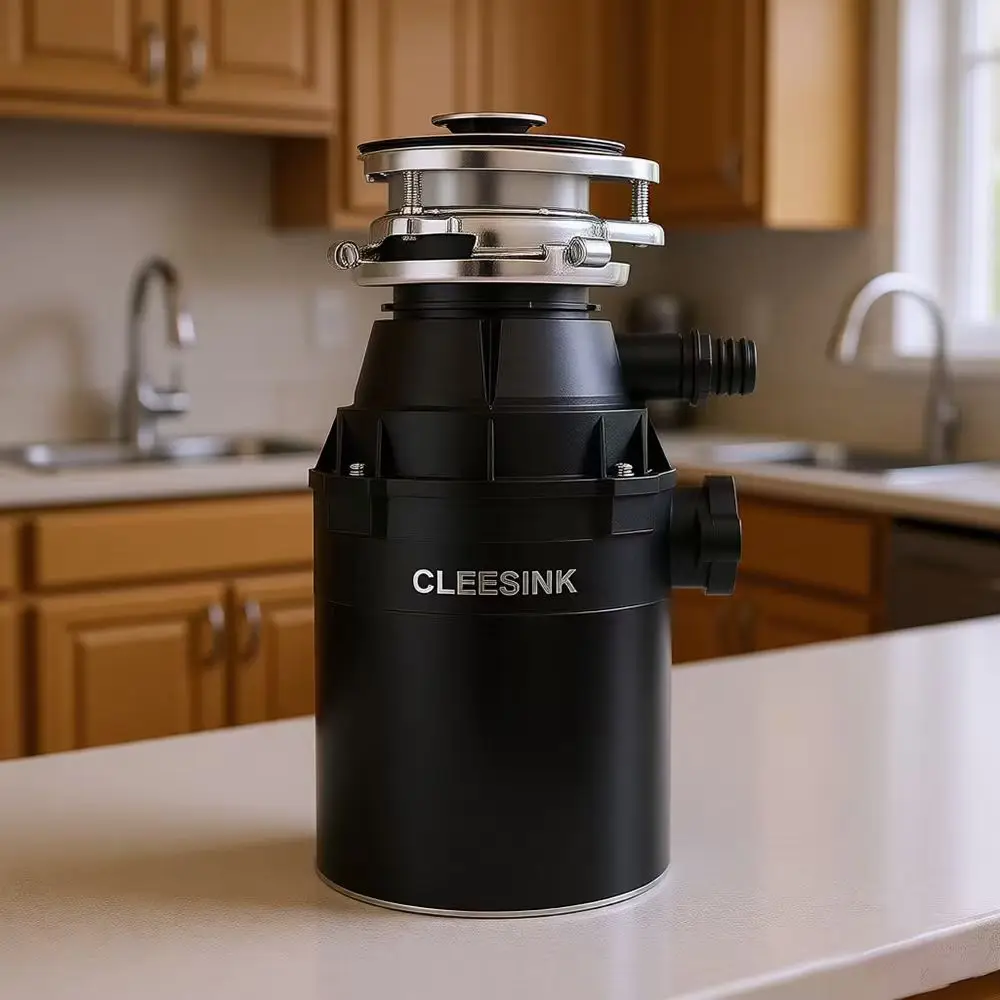 0.75 Electric Stainless Steel Kitchen Food Waste Disposer with Multigrind Technology and 1450mL Capacity