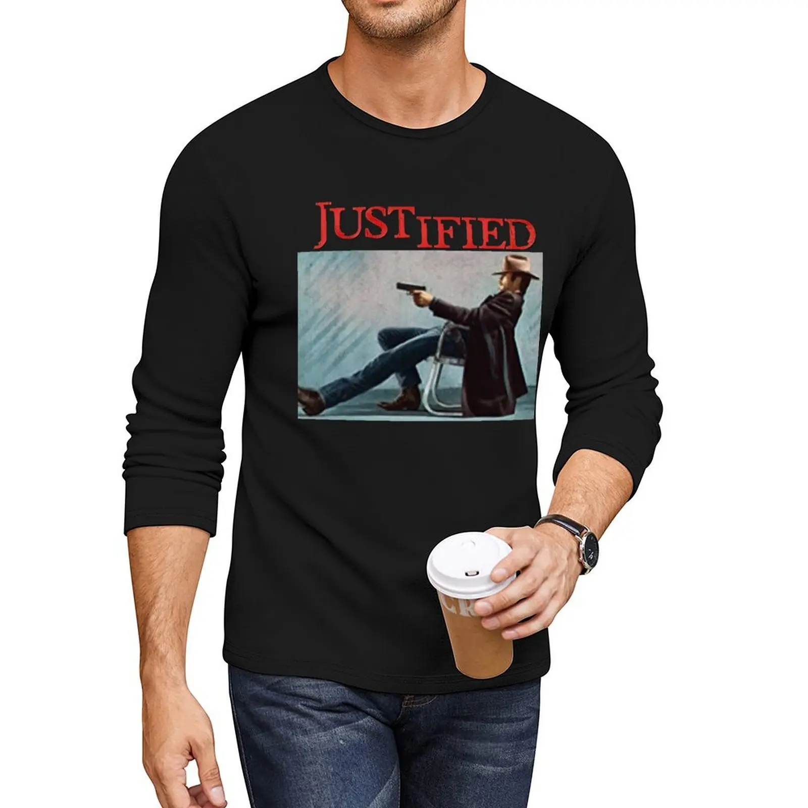 

Justified tee Long T-Shirt graphics t shirt cute clothes tees quick drying t-shirt men clothing