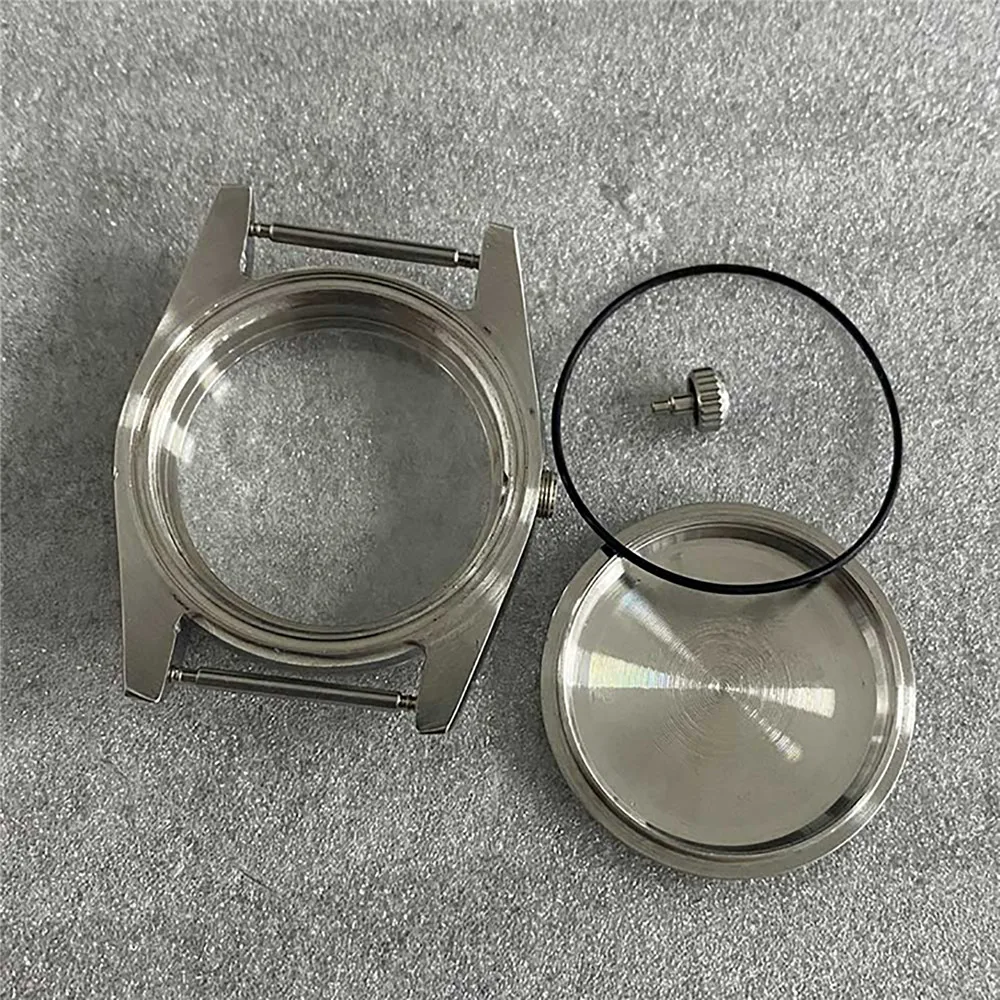 Imagem -05 - Oyster Perpetual Stainless Steel Ver Case Ver Strap Grupo Caixa de Vidro Safira para Nh35 Nh36 4r Movimento