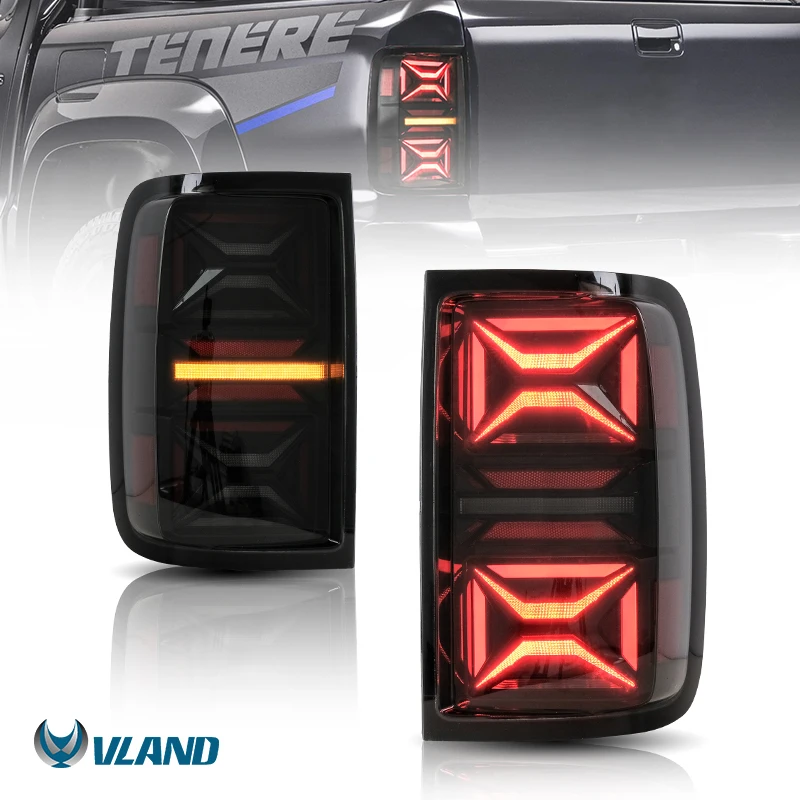 

VLAND Wholesales Factory LED Taillights Tail Light Assembly 2010-2020 Sequential Turn Signal Car Rear Lamp for VW Amarok