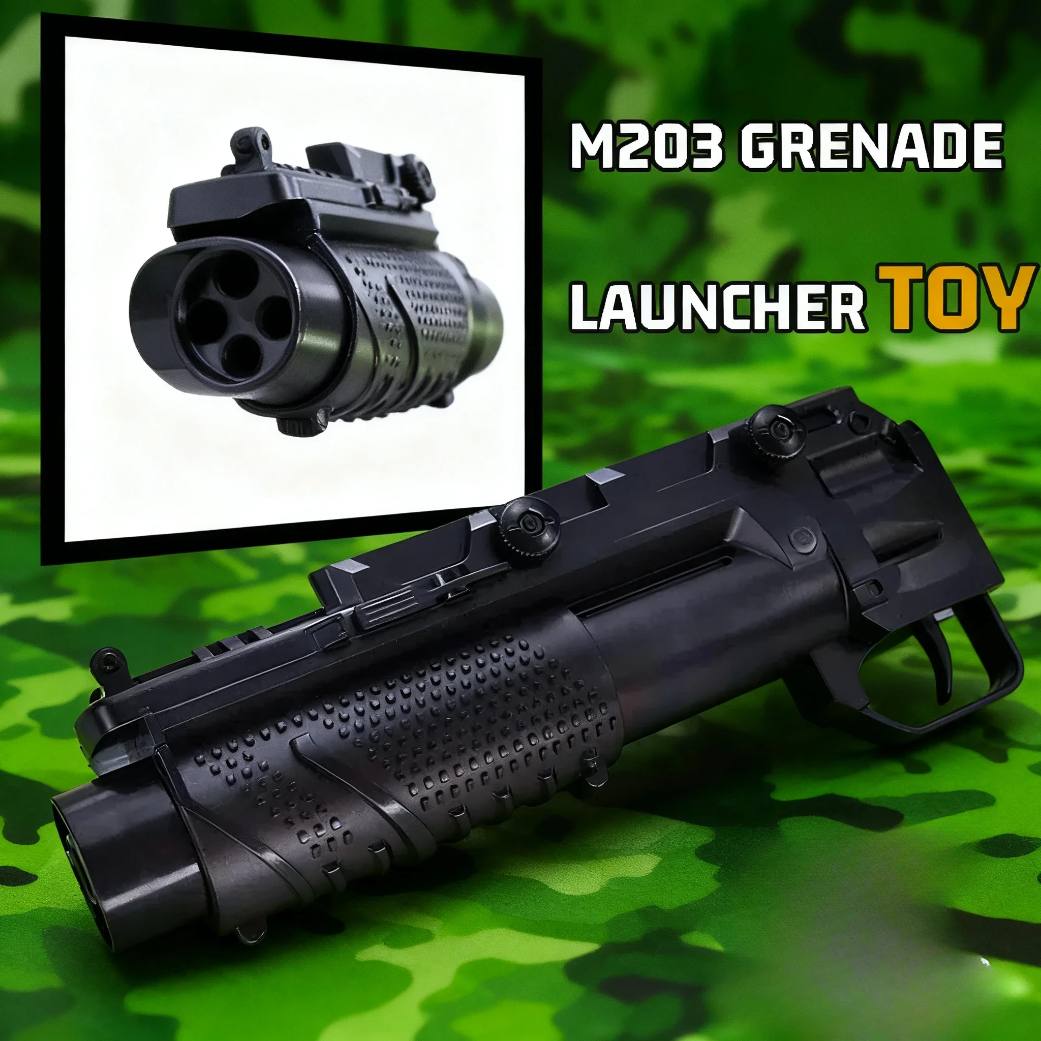 

M203 Underbarrel Grenade Launcher для M416 AEG 20 мм DIY гелевый шарик из пенопласта, детали и аксессуары для обновления игр на открытом воздухе