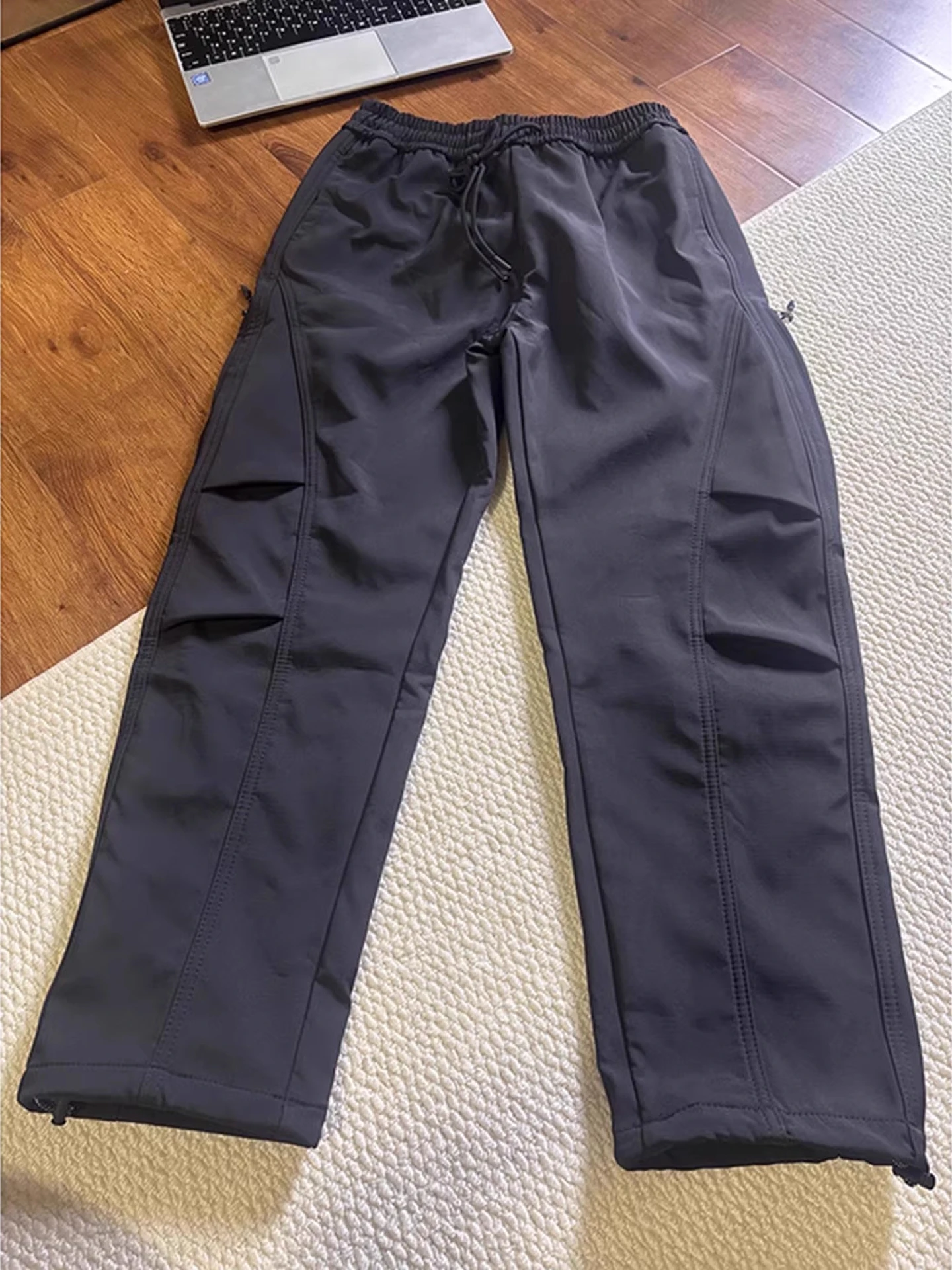 

Bla Soft ell Outdoor Tee-Proof Casual Pants Men's Autumn Winter Trendy Brand Cleanfit Paratrooper Workwear Straight Leg...