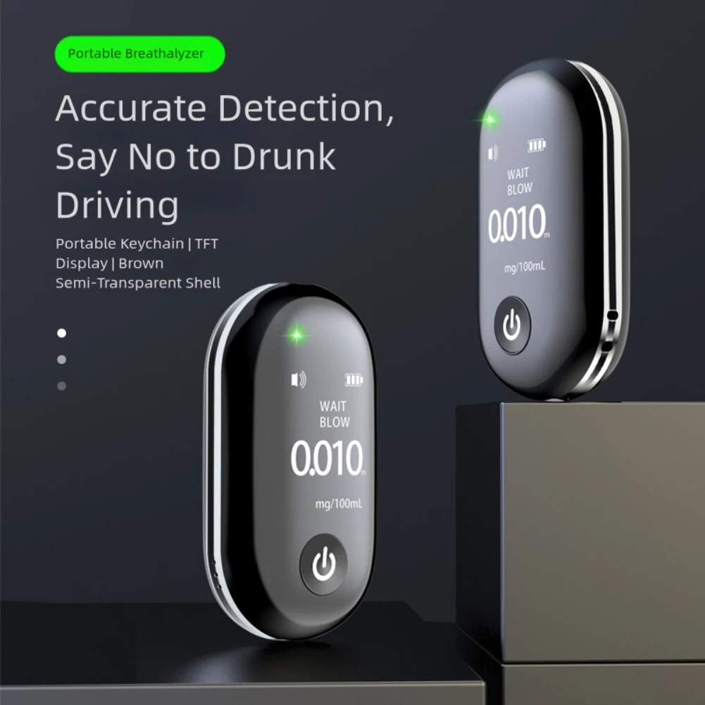 ABS Alcohol Tester High-Precision Measurement Intuitive Results Non Contact Alcohol Tester With LCD Digital Display Screen