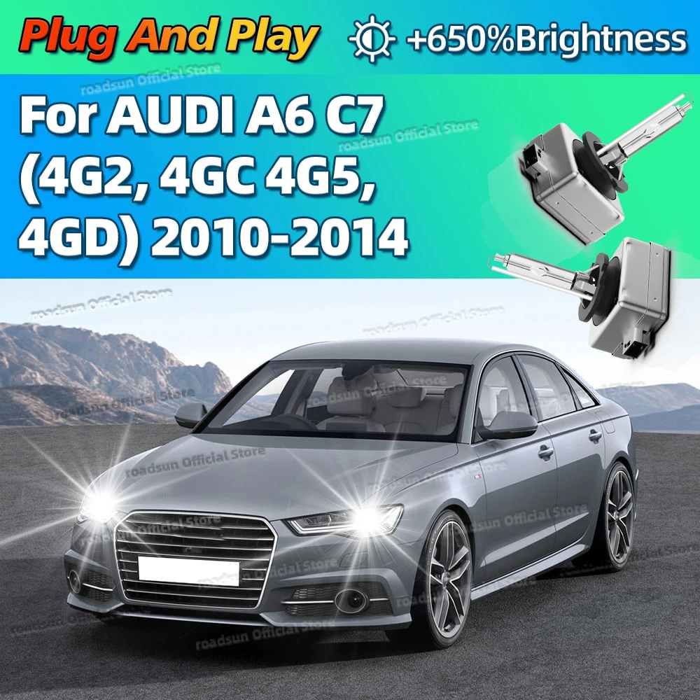 

Ксеноновые 35 Вт 6000 К автомобильные HID фары, замена лампочек D3S для AUDI A6 C7 4G2 4GC 4G5 4GD 2010 2011 2012 2013 2014