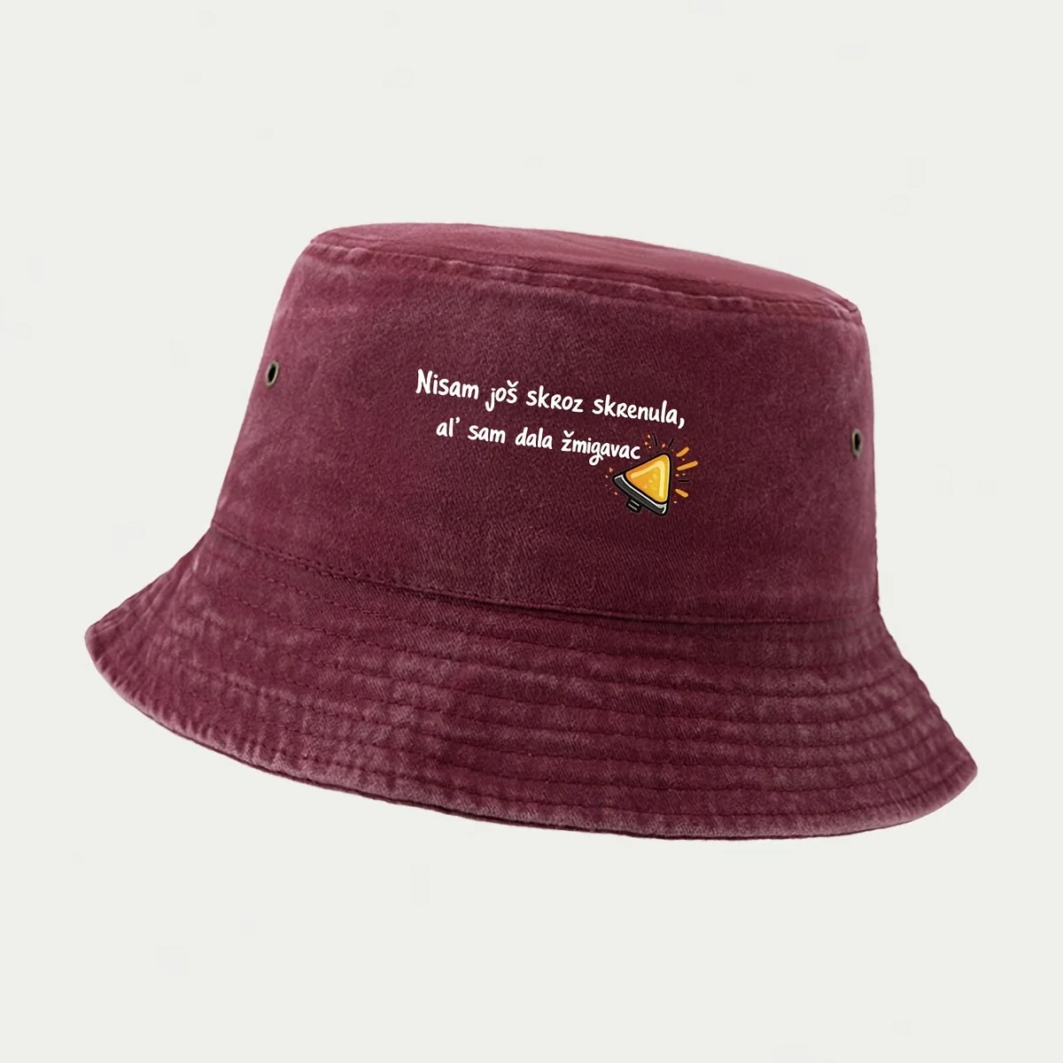 High-Quality Balkan Fun Slogan Printed Pattern Fisherman Hat for Fishing Lure Regular Fishing Hat Foldable Storage Easy Portable