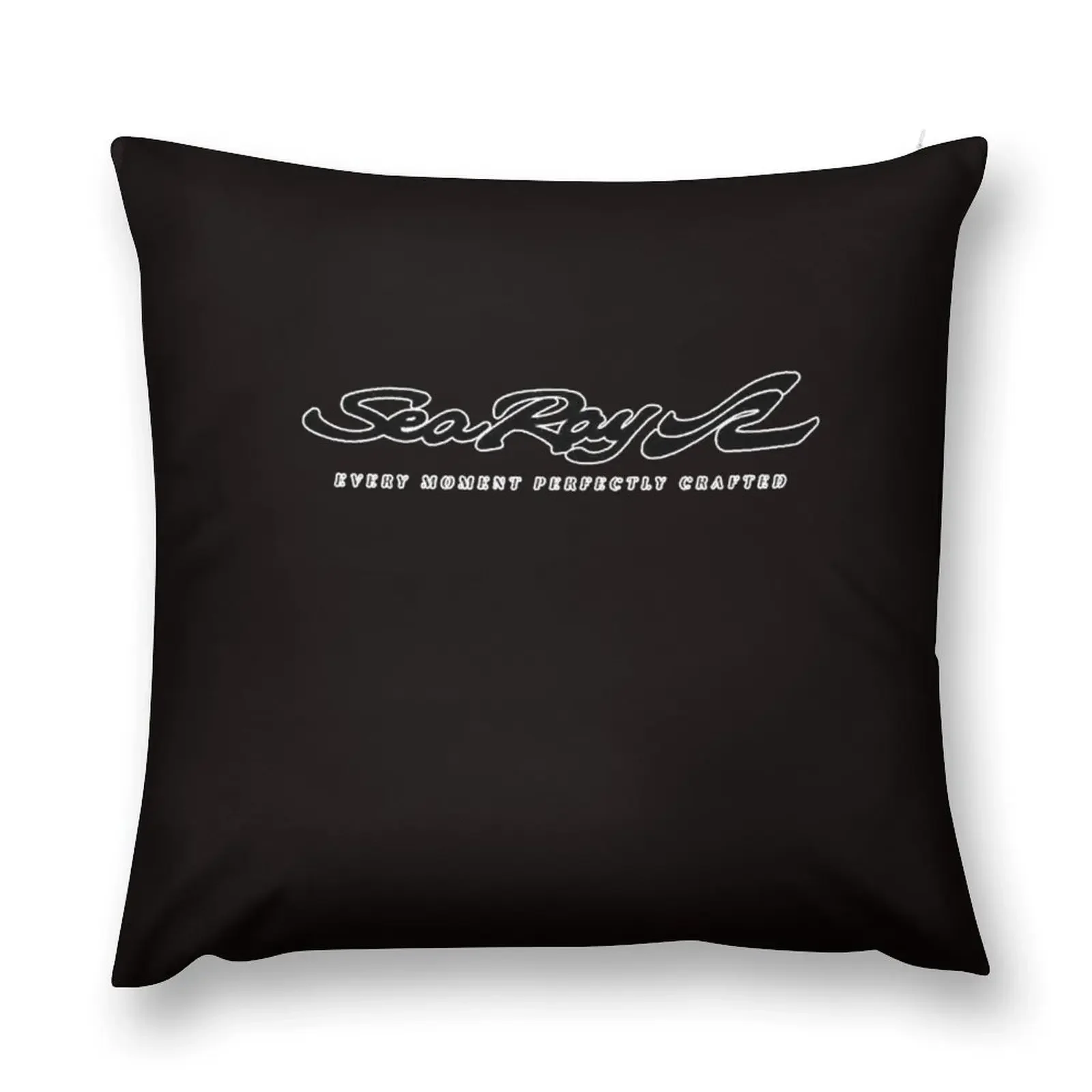 Sea Ray Boat Black Letter Logo Essential T-Shirt Throw Pillow Covers For Sofas Custom Cushion Photo pillow