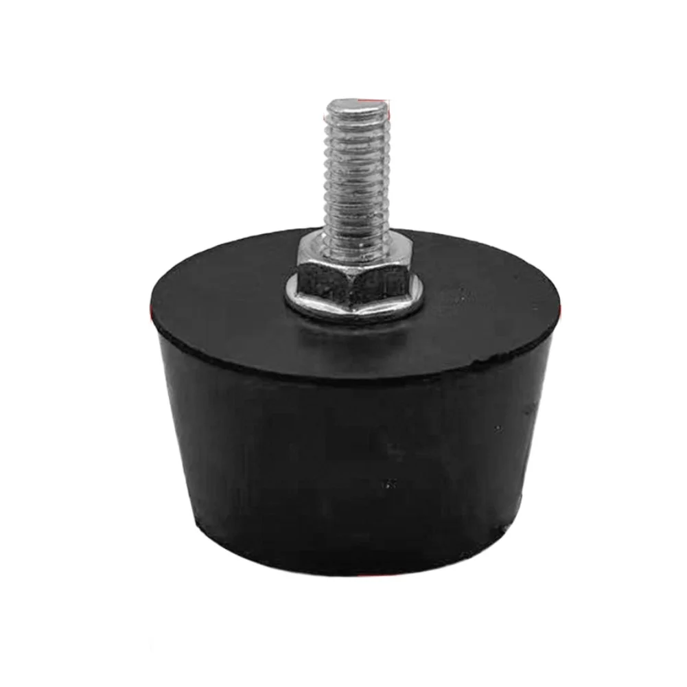 Rubber Compression Mounting Pads Featuring 6mm Thread for Securing Compressor Units and Limiting Vibration Transfer