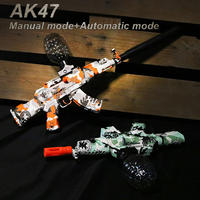 Electric gel ball explosion toy, manual/automatic eco-friendly splatter ball blaster, Christmas and New Year gifts.