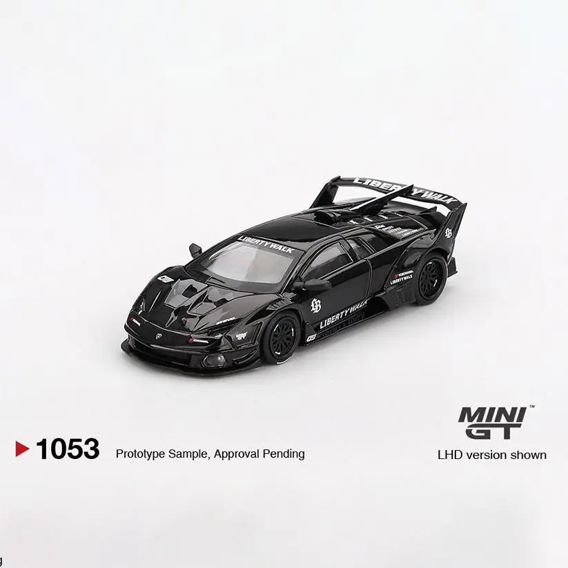 

MINIGT 1:64 Lamborghini Murciélago GT Evo Black Alloy Car Model Collectible Display Item