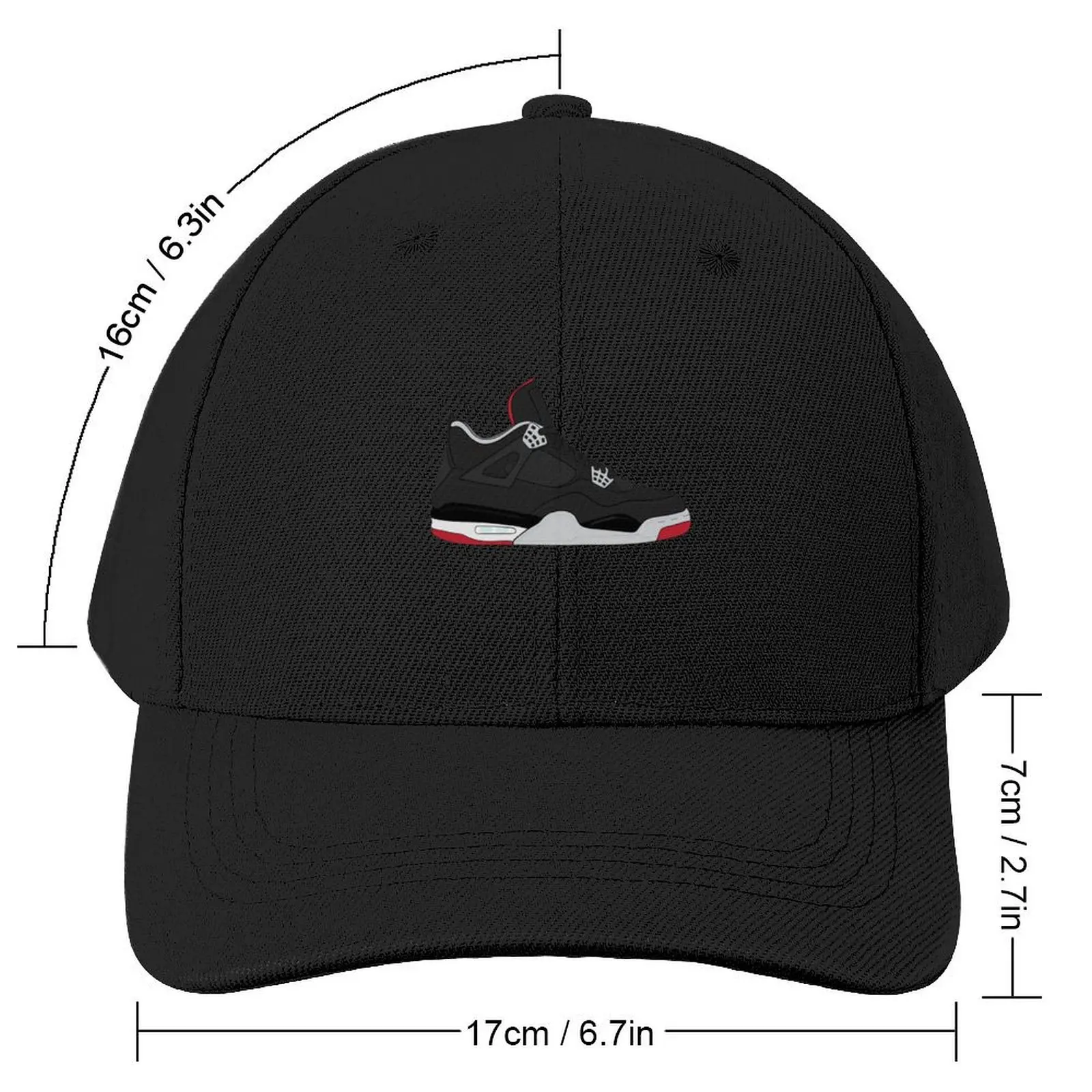 Air Jordan IV (4) - Bred Baseball Cap Fashion Beach Golf Cap birthday Men Caps Women's