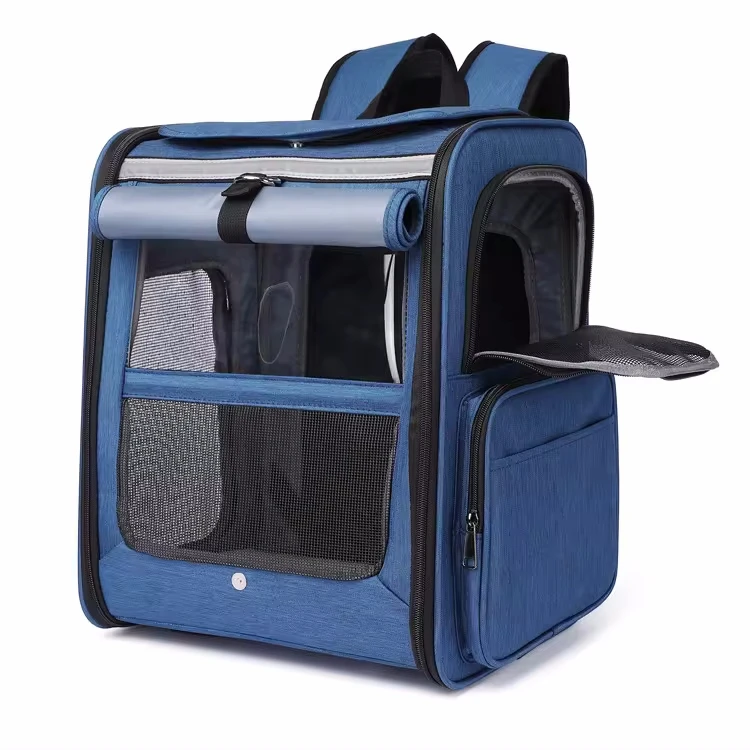 Outdoor Breathable Expandable Puppy Cat Carrier Pet Carrying Bag Pet Backpack