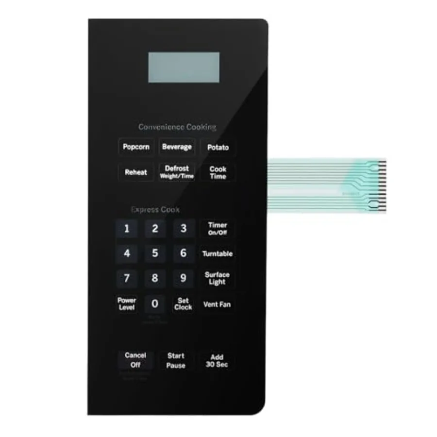 

Панель управления Miwave JNM36JBB, совместимая с панелью управления для духовки GE Miwave JVM362 JNM363, мембранный переключатель - подходит для Ge.
