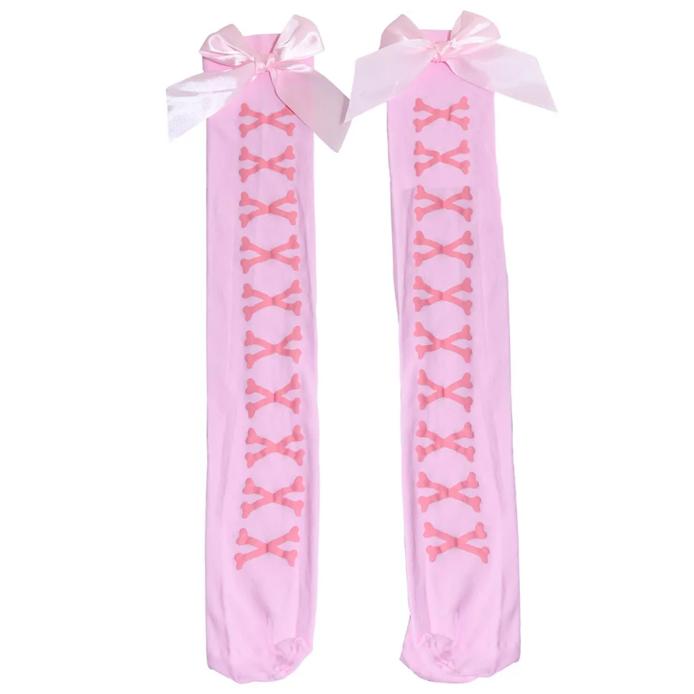 جوارب شبكية مع قوس عظمي للفتيات ، جوارب عالية الفخذ للفتيات ، ملابس الشارع السوداء ، حلوة ولطيفة ، لوليتا هاراجوكو ، لطيفة وزهرية ، جديدة وساخنة