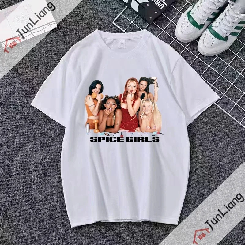 2023 New Spice Girls Women\'s Unisex T-shirt Fashion  Movie Art Leisure Street Y2k Cartoon Character Graphic T Shirts