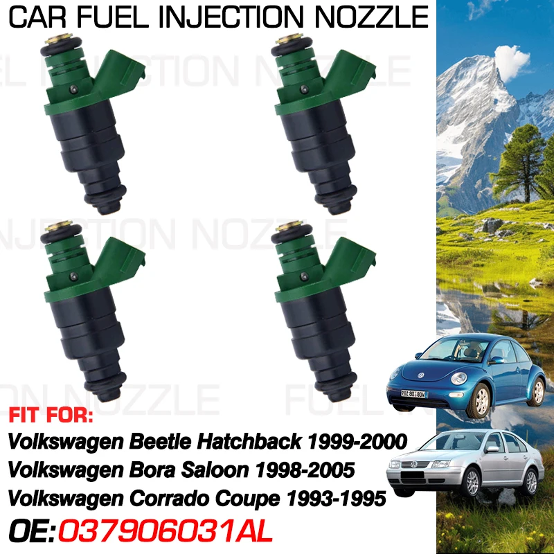 

037906031AL for Volkswagen Beetle 1999-2000 VW Bora Saloon 1998-2005 VW Corrado Coupe 1993-1995 Fuel Injectors Nozzle Injection