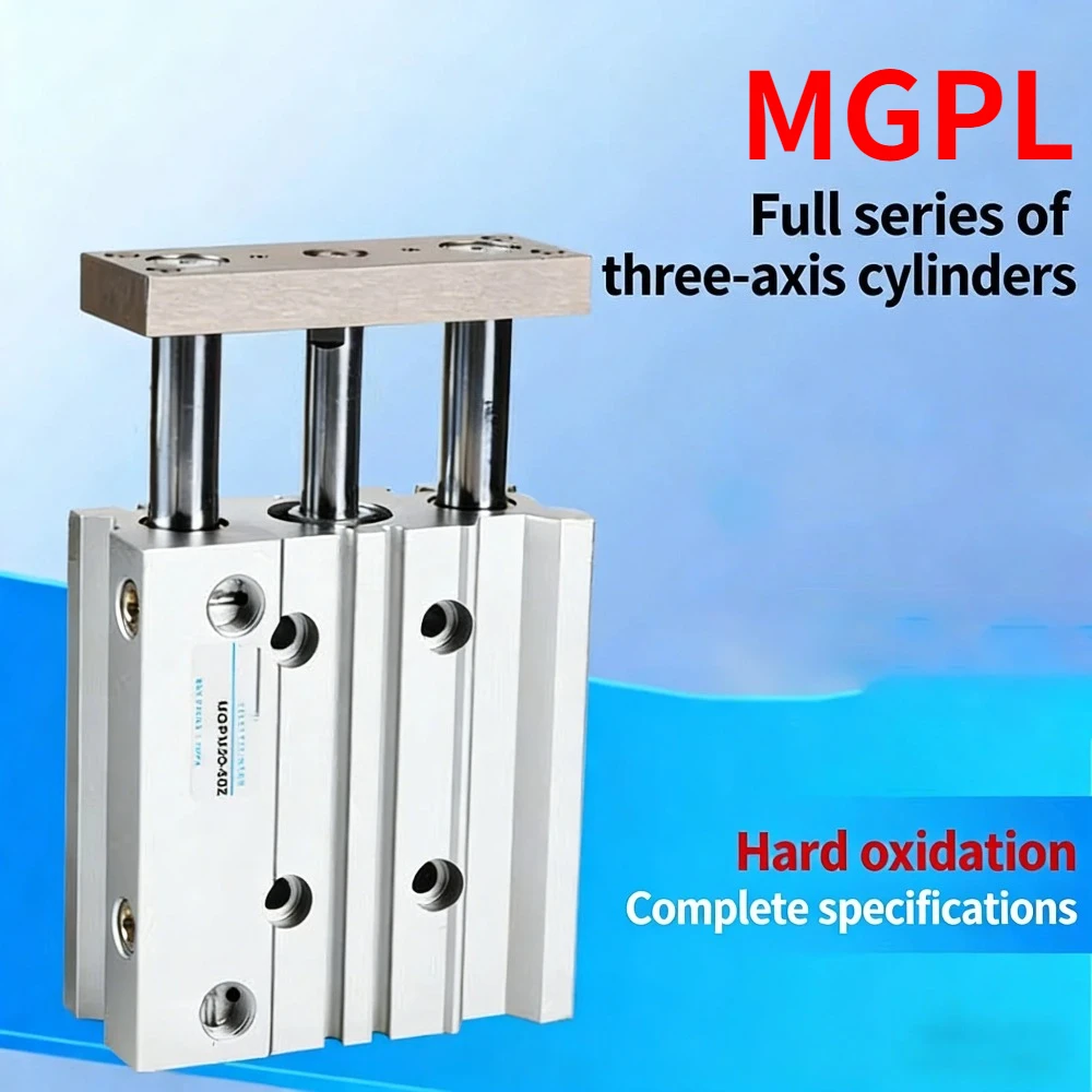 MGPL Series MGPL40 MGPL50 MGPL63 MGPL80 MGPL100 Three-axis Guide Rod MGPL Cylinder 20-25-30-40-50-75-20A-25A-30A-40A-50A-75A