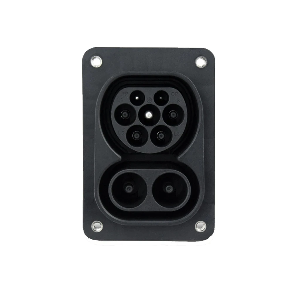 CCS2 EVSE Charging Socket Connector 150A Electric Car Fast Charger DC EV Charger Socket CCS Combo 2 Inlet Socket