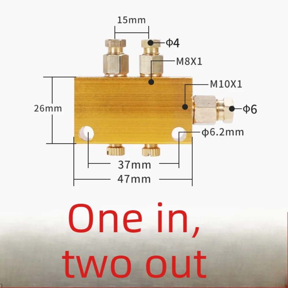Adjustable Oil Distributor Lubrication System Valve 2 3 4 5 6 7 8 9 10 Way for Machinery