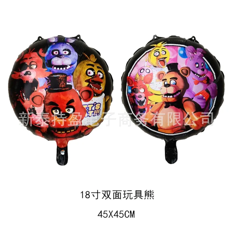 Five Nights At Freddy's Aluminiumballons Cartoon Anime FNAF Ballons Spielballon Familie DIY Geburtstagsparty Zubehör Requisiten – Detail 2