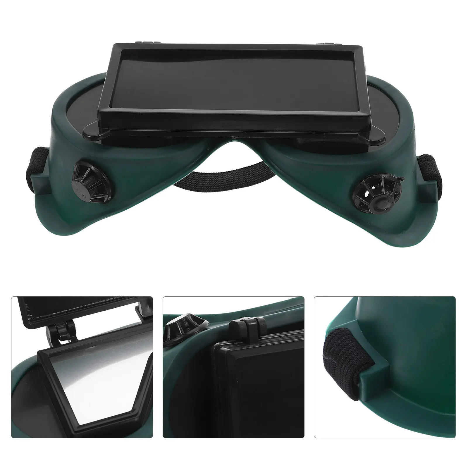 

2Pcs Welding Goggles Flip Up Resistant Hd Filter Lenses Comfortable Adjustable Headband Fully Enclosed Welding