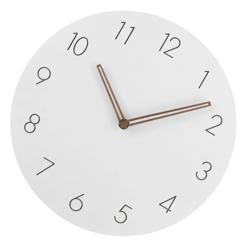 

Sophisticated 12Inch Decorative Wooden Wall Clock Quiet and Accurate Timekeeping K2WE