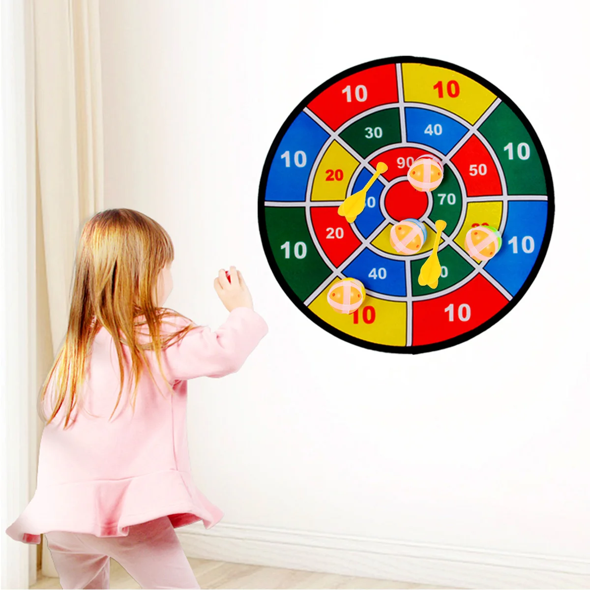 Sticky Ball Toy Set Premium Materials Fun Educational Plaything Interactive Supply Soft Dart Game Kids Toys Great Gift