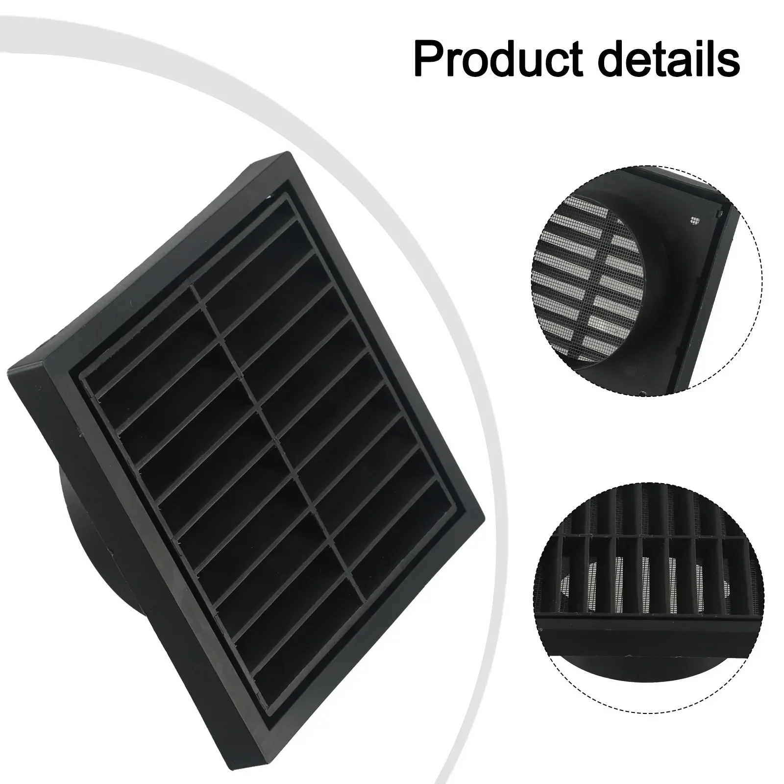 4Inch 100mm Fan Fixed Grille Cover Vent Exhaust Fan Air Outlet Fresh Air Mouth For Venting Exhaust Fans Clothes Dryers Accessory