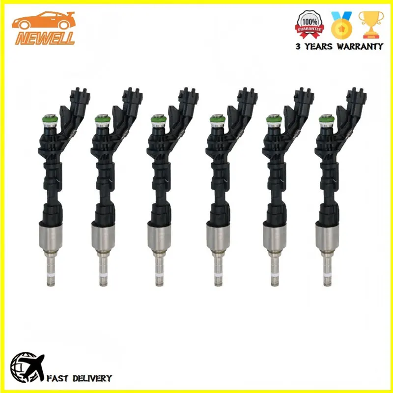 

1/6pcs LR105431 0261500296 AJ813718 Fuel injector For Jaguar Land Rover LR4 Discovery 4 5 Range Rover Soprt XF/XJ 3.0 5.0 14-20