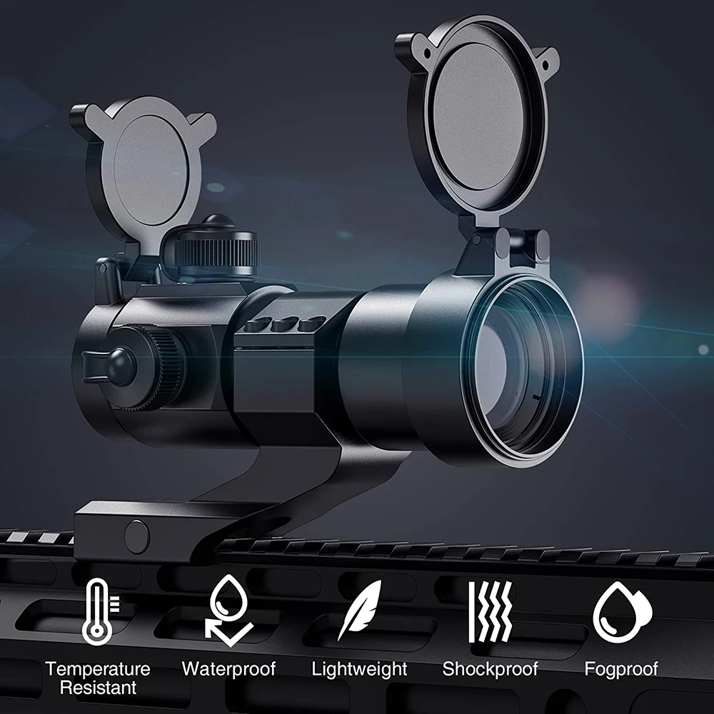 Imagem -02 - Red Dot Sight Tactical Reflex Sight Vermelho Verde Dot Sight Scope Caça Rifle para 20 mm Montagem em Cantilever 1x30 mm