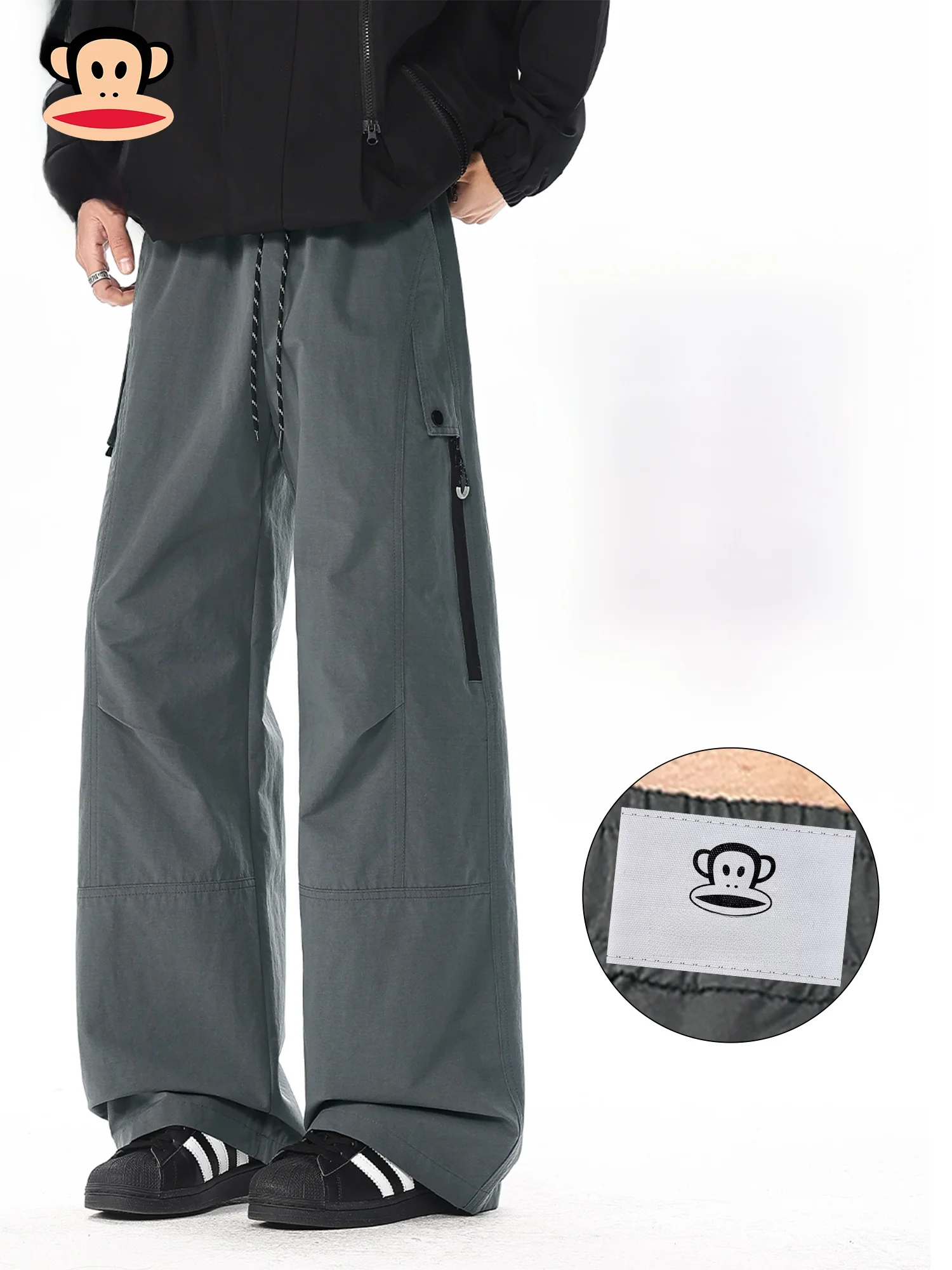 

Мужские повседневные брюки Paul Frank для активного отдыха, прямого кроя, свободные, длинные, комфортные, новинка весны 2026