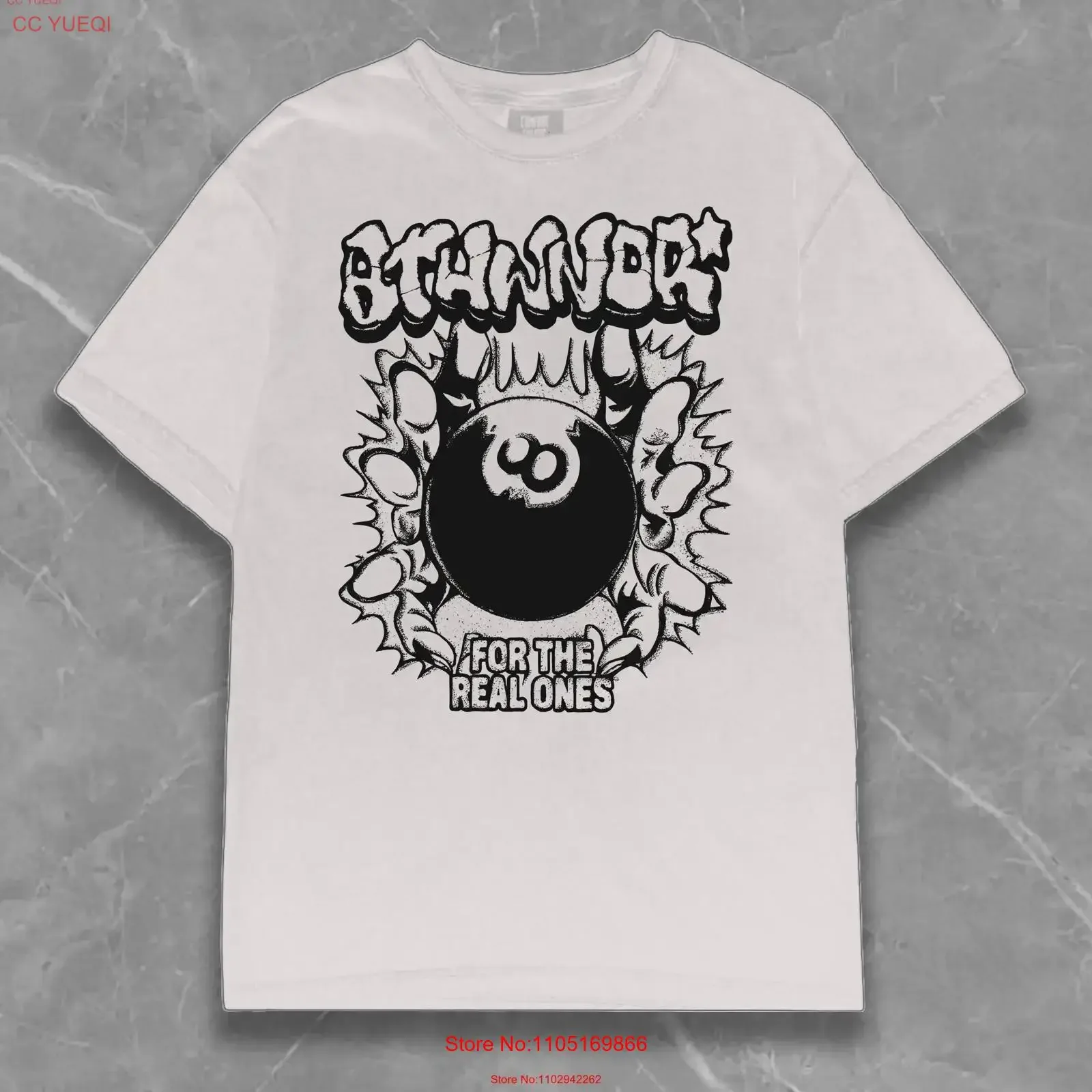 Retro 8 Ball T Shirt Y2K Streetwear Fashion 100 Cotton Opium Unique Art Style Vintage Grunge vintage Washed Unisex streetwear