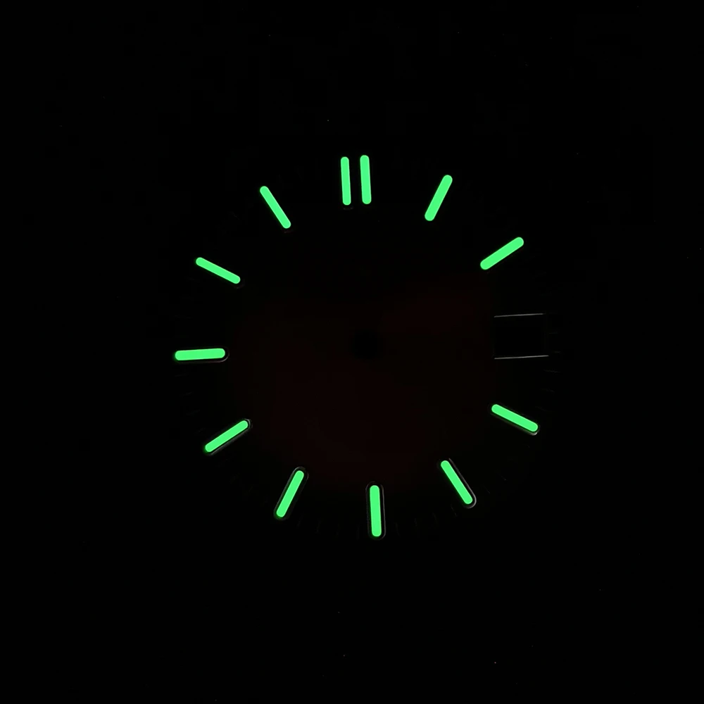 NH35 dial 28.5mm stainless steel dial luminous dial date window customized LOGO suitable for NH35 movement watch accessories