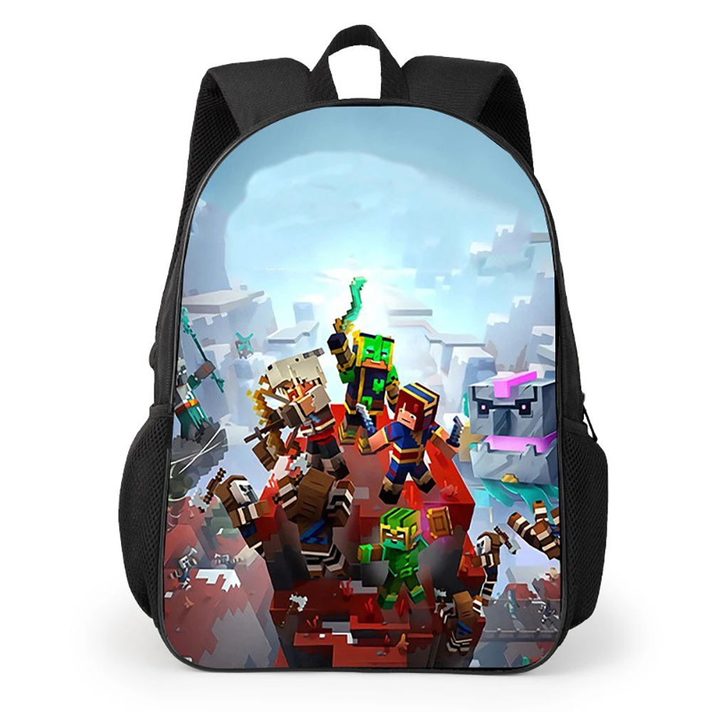 Game Peripherals Children Cartoon Backpacks Classic Character Patterns Large Capacity Lightweight Load Reducing Schoolbag Gifts