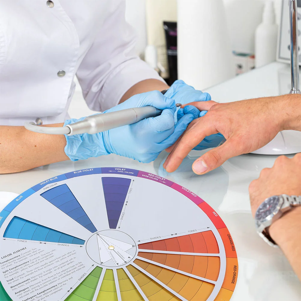 

4 Pcs Color Card Gradient Wheel for Painting Learning Standard Paper Pocket Chart Mixing Drawing Wheels