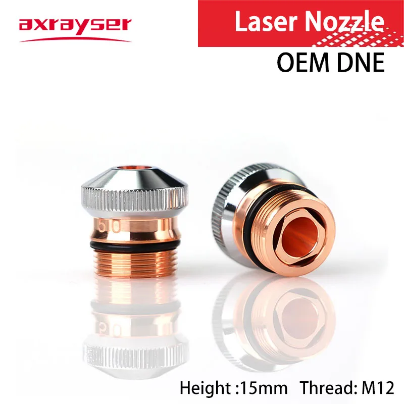 

DNE Laser Nozzle Dia15mm Fiber Cutting Head Conusmables Chrome Plating Single Double Layers Caliber 0.8-5.0 OEM Original Factory