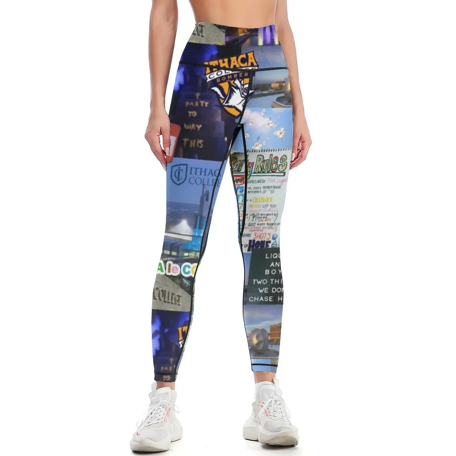 

Ithaca College Collage Leggings push up legging gym womans Sweatpants Leginsy push up Womens Leggings