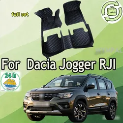 For Dacia Jogger RJI 2021 2022 2023 Car Floor Mats Leather Mat Covers Floors Tapete De Carro Car Accessories Interior Tapestry