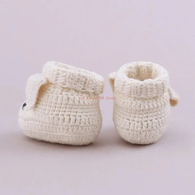 96GC 10 سنتيمتر طول محبوك حذاء طفل للطفل الرضيع الحياكة الكروشيه الجوارب هدية للطفل حديث الولادة