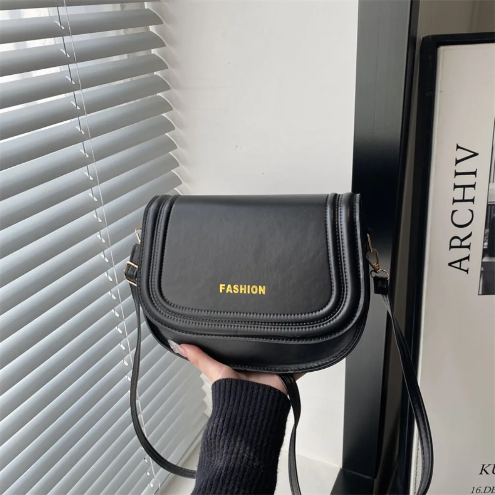 

Fashion PU Leather Shoulder Bag Adjustable Strap Lightweight Crossbody Bag Square Bag Women