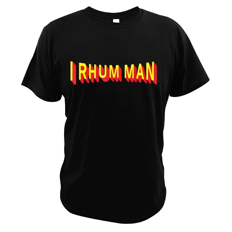 Rum Lover Graphic T Shirt Men Women Short Sleeve Retro Text Print Bar Party Premium Cotton Tops