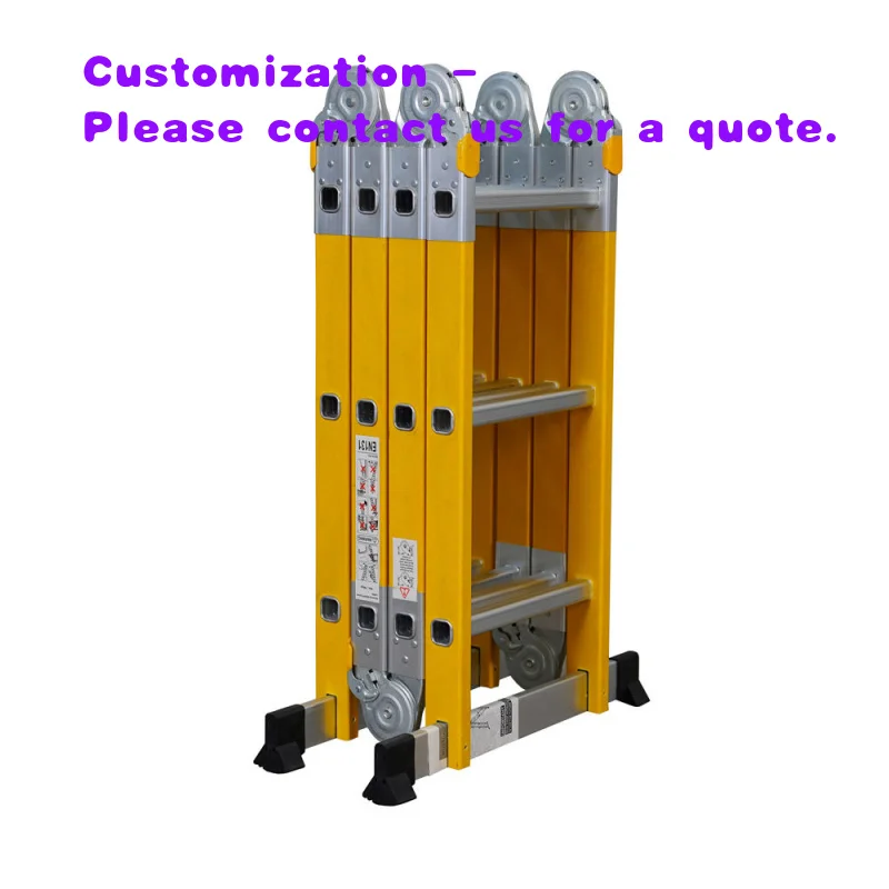 

Современная многофункциональная алюминиевая лестница 4*3, 3,6 м, безопасная, складная, промышленного класса, 12 ступеней, для наружных работ